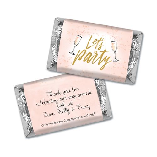 Personalized Bonnie Marcus Engagement Champagne Party Hershey's Miniatures