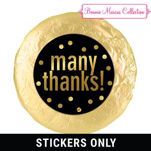 Personalized Bonnie Marcus Many Thanks Business 1.25" Stickers (48 Stickers)