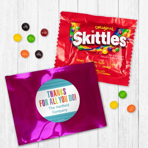 Personalized Business Thank You Stripes - Skittles