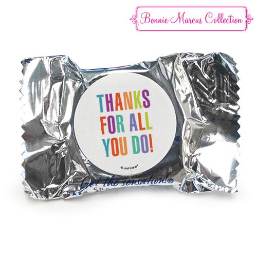 Personalized Bonnie Marcus Stripes Business Thank you York Peppermint Patties