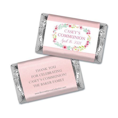 Personalized Bonnie Marcus Girl First Communion Floral Elegance Mini Wrappers Only