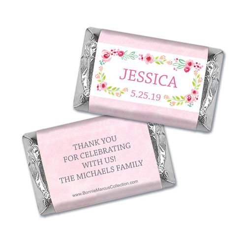 Personalized Bonnie Marcus Girl First Communion Floral Arrangement Mini Wrappers Only