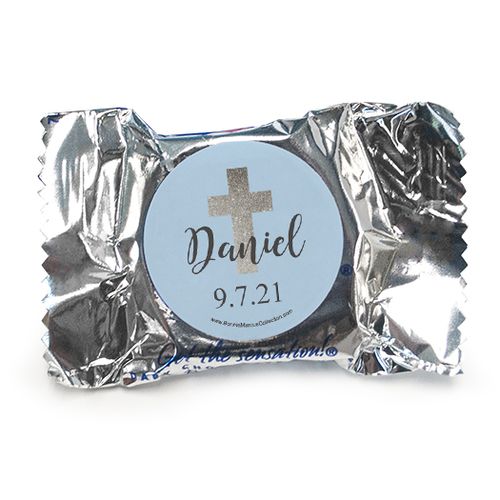 Personalized York Peppermint Patties - Boy First Communion Shimmering Cross