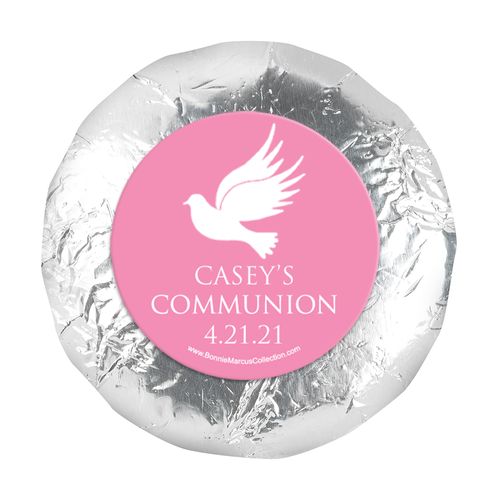 Personalized 1.25" Stickers - Girl First Communion Religious Icons (48 Stickers)