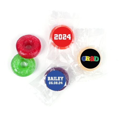 Personalized Bonnie Marcus Collection Colorful Graduation LifeSavers 5 Flavor Hard Candy