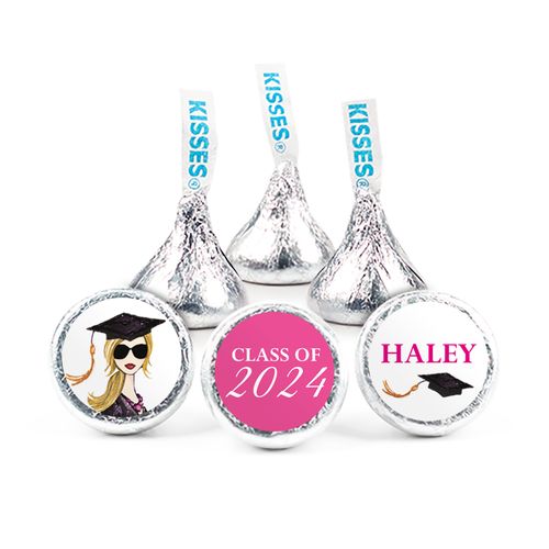 Personalized Hershey's Kisses - Gorgeous Grad Blonde