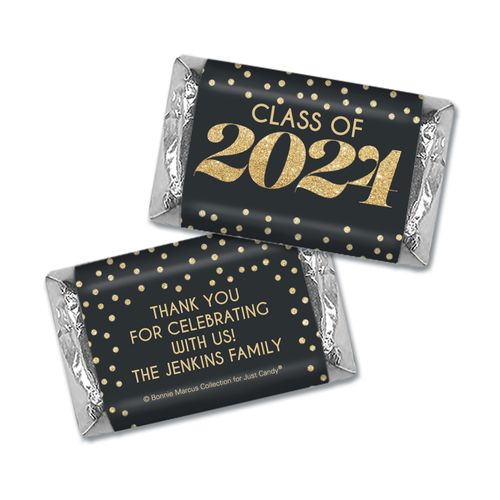 Personalized Bonnie Marcus Year of Glitter Graduation Hershey's Miniatures