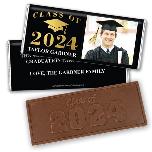 Personalized Bonnie Marcus Class of Graduation Embossed Chocolate Bar