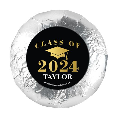 Personalized Bonnie Marcus Gold Graduation 1.25" Stickers (48 Stickers)
