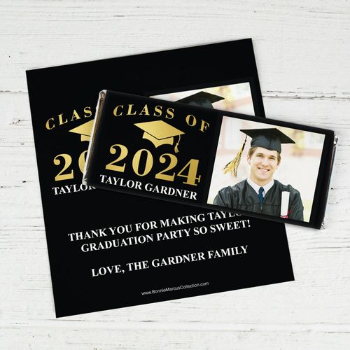 Personalized Bonnie Marcus Class of Graduation Chocolate Bar Wrappers