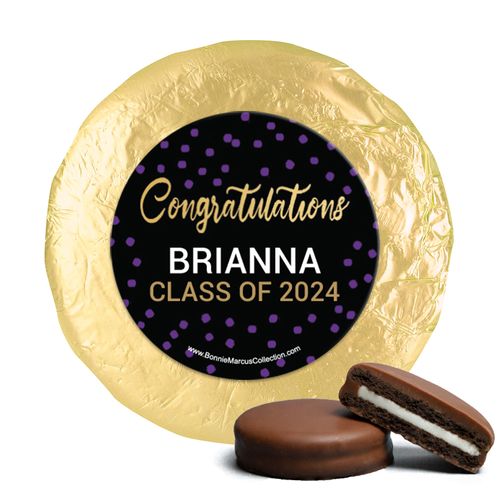 Personalized Bonnie Marcus Graduate Dots Graduation Milk Chocolate Covered Oreos