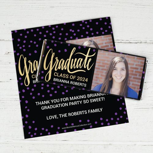 Personalized Bonnie Marcus Gradute Class Of Graduation Chocolate Bar Wrappers