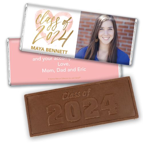 Personalized Bonnie Marcus Heart of a Graduate Chocolate Bar & Wrapper