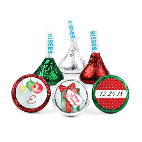Personalized Christmas Pretty Present Hershey's Kisses