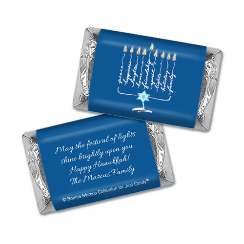 Personalized Bonnie Marcus Mini Wrappers Only - Hanukkah Lights