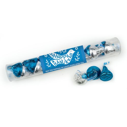 Personalized Bonnie Marcus Hanukkah Dove Tube with Hershey's Kisses