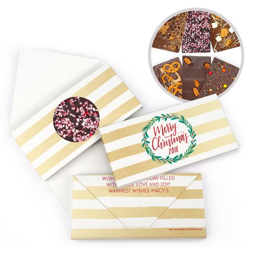 Personalized A Chic Christmas Bar Gourmet Infused Belgian Chocolate Bars (3.5oz)