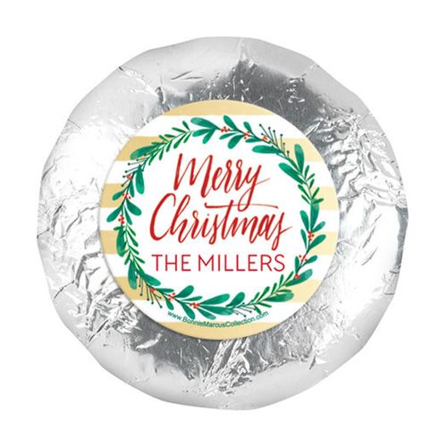 Personalized Bonnie Marcus Chic Christmas 1.25" Stickers (48 Stickers)