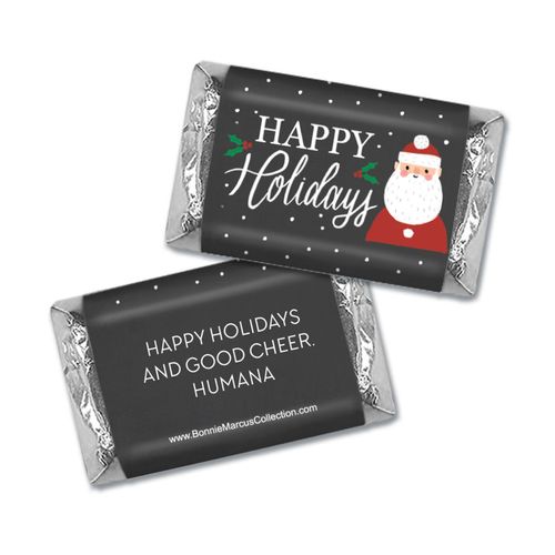 Personalized Bonnie Marcus Snowy Santa Christmas Mini Wrappers Only