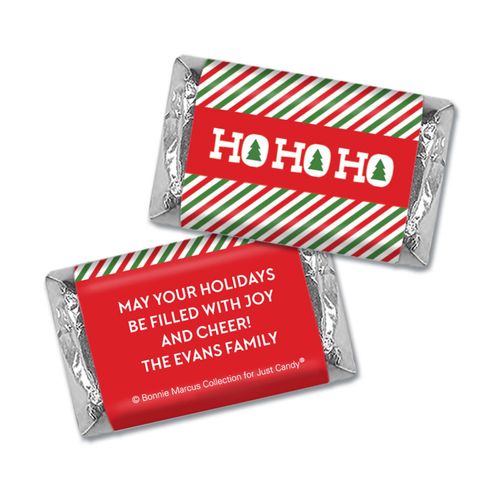 Personalized Bonnie Marcus Hershey's Miniatures - Christmas Ho Ho Ho's