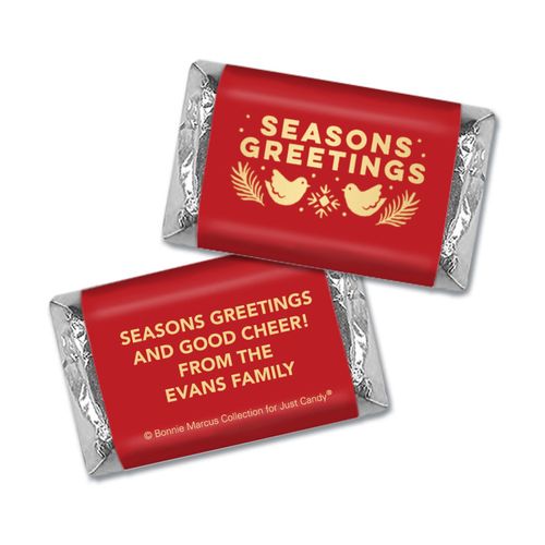 Personalized Bonnie Marcus Hershey's Miniatures - Christmas Season's Greetings