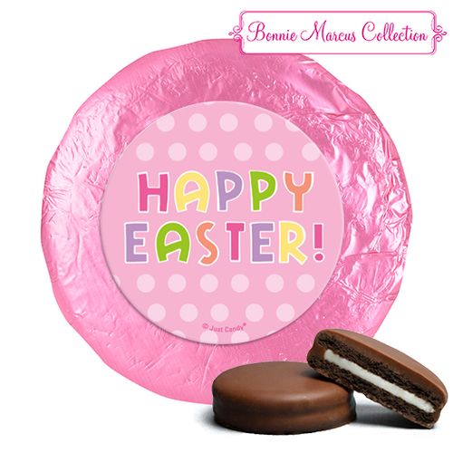 Bonnie Marcus Collection Easter Pink Dots Milk Chocolate Covered Oreos