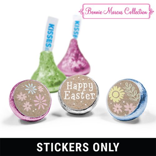 Bonnie Marcus Collection Easter Pastel Flowers 3/4" Sticker (108 Stickers)