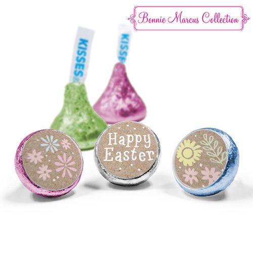 Bonnie Marcus Collection Easter Pastel Flowers Hershey's Kisses Assembled