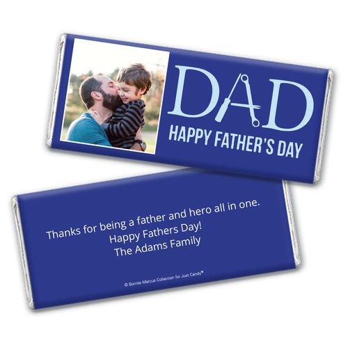 Personalized Bonnie Marcus Collection Father's Day Photo Chocolate Bar
