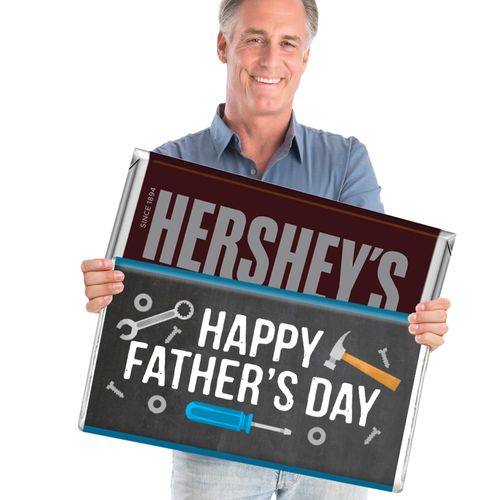 Personalized Father's Day Tools Giant 5lb Hershey's Chocolate Bar