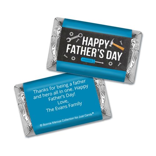 Personalized Bonnie Marcus Collection Father's Day Tools Hershey's Miniatures Wrappers