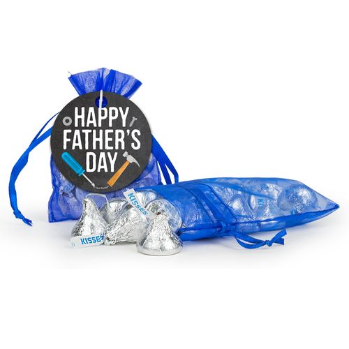 Bonnie Marcus Father's Day Tools Hershey's Kisses in Organza Bags with Gift Tag