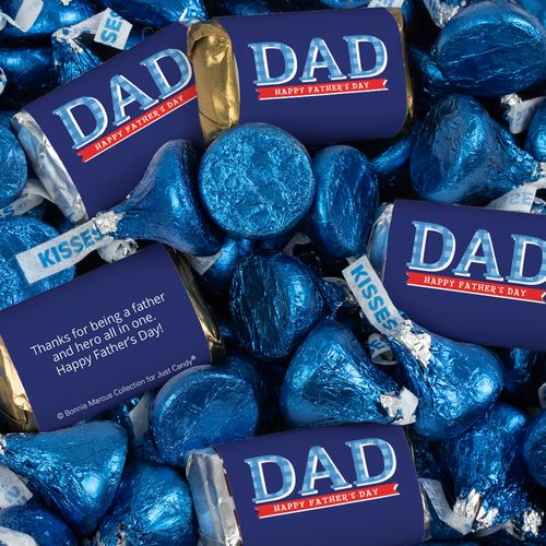 Father's Day Mix Hershey's Miniatures, Kisses and JC Peanut Butter Cups