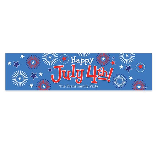 Personalized Bonnie Marcus Independence Day Fireworks 5 Ft. Banner