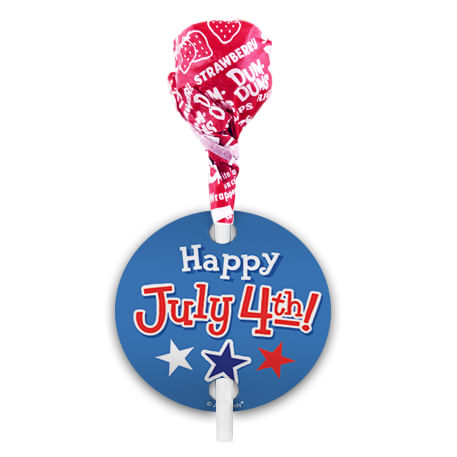 Bonnie Marcus 4th of July Dum Dums with Gift Tag (75 pops)