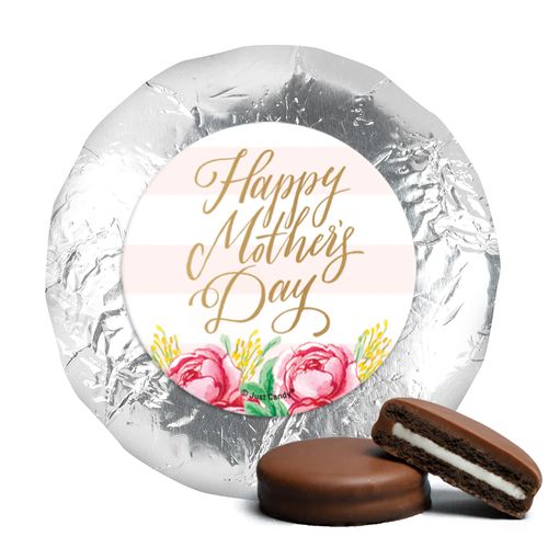Milk Chocolate Covered Oreos - Bonnie Marcus Mother's Day Pink Flowers
