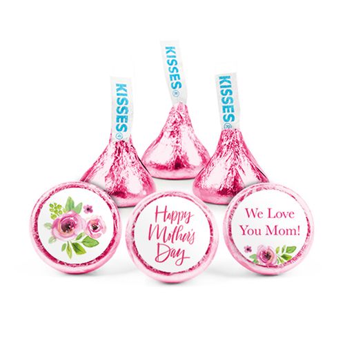Personalized Mother's Day Pink Floral Hershey's Kisses
