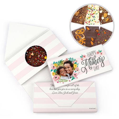 Personalized Photo Bonnie Marcus Mother's Day Gourmet Infused Belgian Chocolate Bars (3.5oz)
