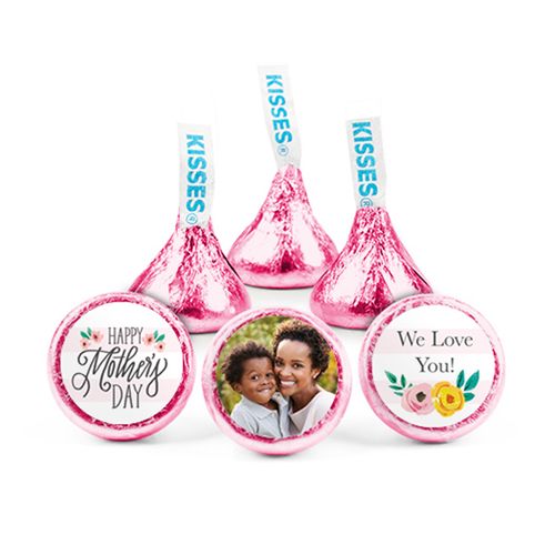 Personalized Mother's Day Floral Photo Hershey's Kisses
