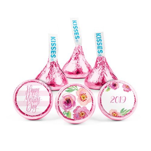 Personalized Bonnie Marcus Mother's Day Floral Hershey's Kisses