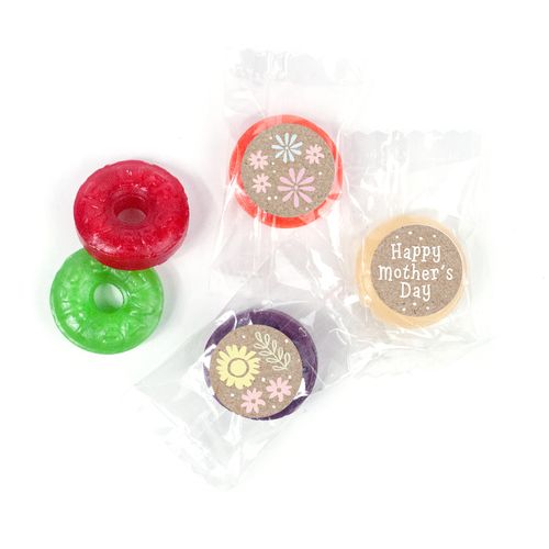 Mother's Day Pastel Flowers Theme LifeSavers 5 Flavor Hard Candy (300 Pack)