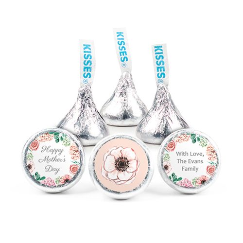 Personalized Mother's Day Painted Flowers Hershey's Kisses