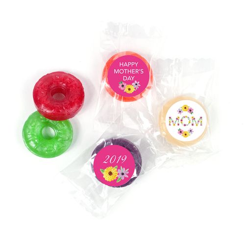 Personalized Life Savers 5 Flavor Candy - Bonnie Marcus Mother's Day Mom in Flowers