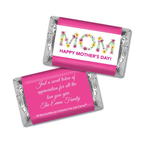 Personalized Bonnie Marcus Mother's Day Flowers Hershey's Miniatures