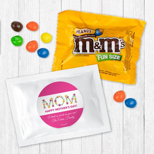 Personalized Bonnie Marcus Mother's Day Mom in Flowers - Peanut M&Ms