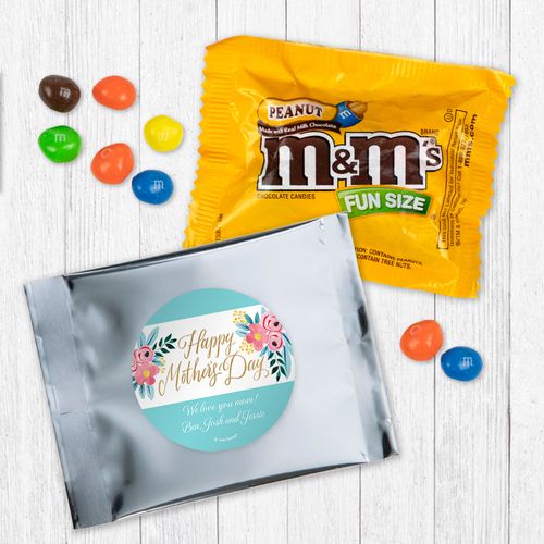 Personalized Bonnie Marcus Mother's Day Floral - Peanut M&Ms