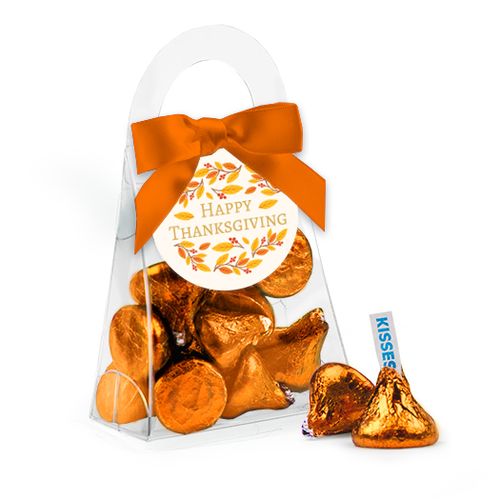 Thanksgiving Giving Thanks Hershey's Kisses Purse and Gift Tag