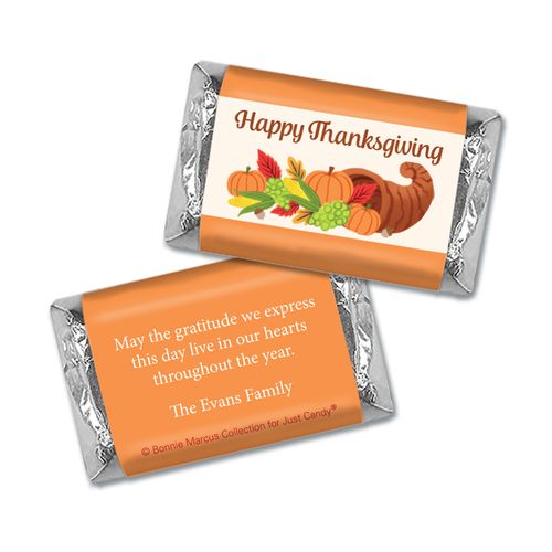 Personalized Bonnie Marcus Cornucopia Thanksgiving Mini Wrappers Only