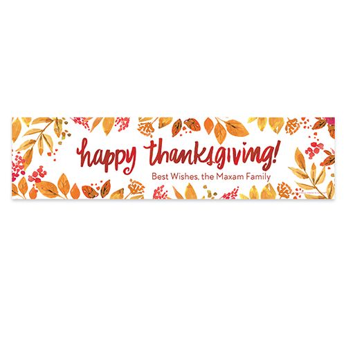 Personalized Bonnie Marcus Thanksgiving Fall Foliage 5 Ft. Banner