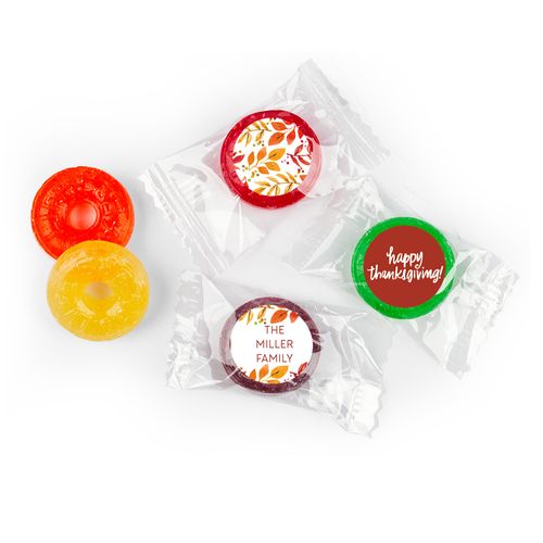 Personalized Bonnie Marcus Thanksgiving Fall Foliage Life Savers 5 Flavor Hard Candy